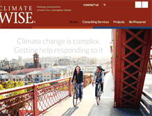 Tablet Screenshot of climatewise.org
